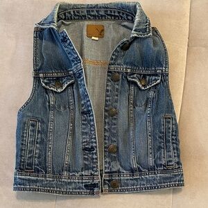 American Eagle Outfitters Blue Denim Vest